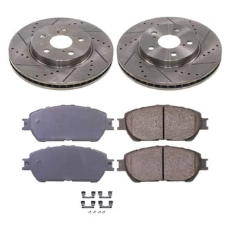 Callahan Brake Parts® - Drilled and Slotted Front Brake Kit