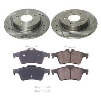 Callahan Brake Parts® - Drilled and Slotted Rear Brake Kit
