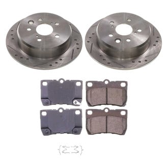 Callahan Brake Parts® - Drilled and Slotted Rear Brake Kit
