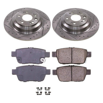 Callahan Brake Parts® - Drilled and Slotted Rear Brake Kit