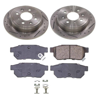 Callahan Brake Parts® - Drilled and Slotted Rear Brake Kit