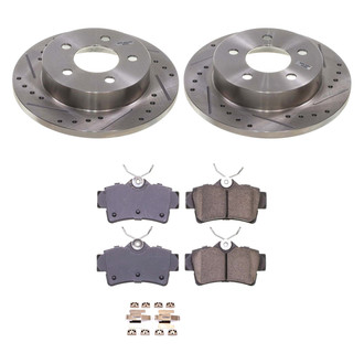 Callahan Brake Parts® - Drilled and Slotted Rear Brake Kit