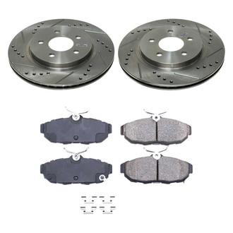 Callahan Brake Parts® - Drilled and Slotted Rear Brake Kit