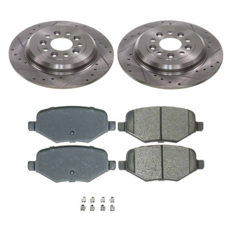 Callahan Brake Parts® - Drilled and Slotted Rear Brake Kit