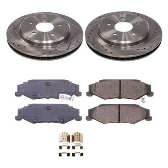 Callahan Brake Parts® - Drilled and Slotted Rear Brake Kit