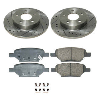 Callahan Brake Parts® - Drilled and Slotted Rear Brake Kit