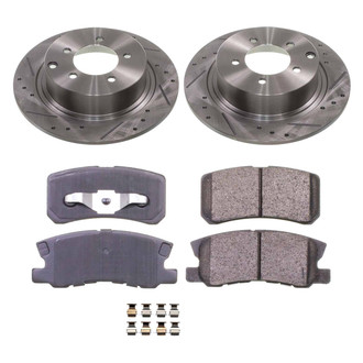 Callahan Brake Parts® - Drilled and Slotted Rear Brake Kit