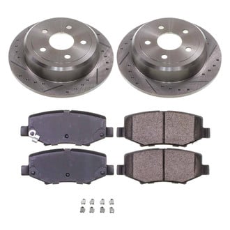 Callahan Brake Parts® - Drilled and Slotted Rear Brake Kit