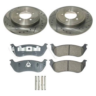 Callahan Brake Parts® - Drilled and Slotted Rear Brake Kit