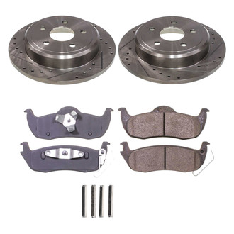 Callahan Brake Parts® - Drilled and Slotted Rear Brake Kit
