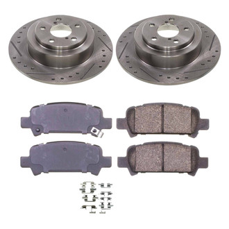Callahan Brake Parts® - Drilled and Slotted Rear Brake Kit