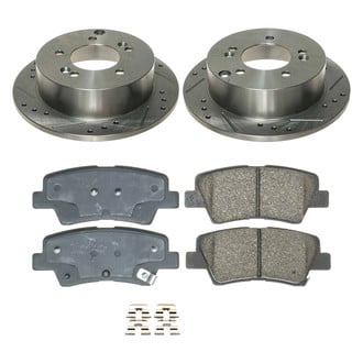 Callahan Brake Parts® - Drilled and Slotted Rear Brake Kit