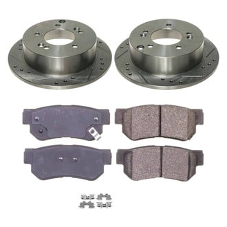 Callahan Brake Parts® - Drilled and Slotted Rear Brake Kit