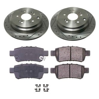 Callahan Brake Parts® - Drilled and Slotted Rear Brake Kit
