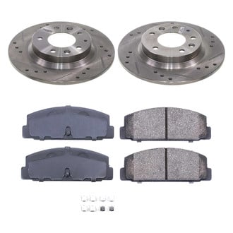 Callahan Brake Parts® - Drilled and Slotted Rear Brake Kit