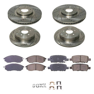 Callahan Brake Parts® - Drilled and Slotted Brake Kit