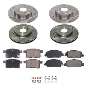 Callahan Brake Parts® - Drilled and Slotted Front and Rear Brake Kit