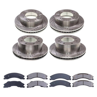 Callahan Brake Parts® - Drilled and Slotted Front and Rear Brake Kit