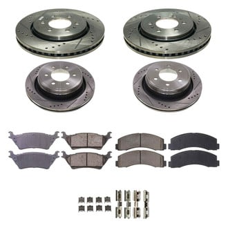 Callahan Brake Parts® - Drilled and Slotted Front and Rear Brake Kit