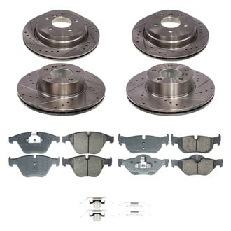 Callahan Brake Parts® - Drilled and Slotted Front and Rear Brake Kit