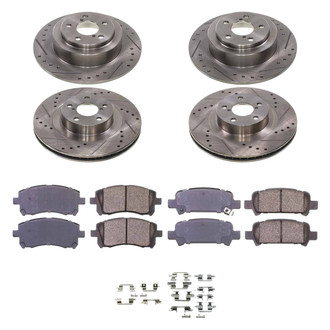 Callahan Brake Parts® - Drilled and Slotted Brake Kit