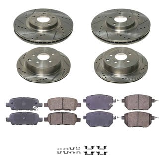 Callahan Brake Parts® - Drilled and Slotted Brake Kit