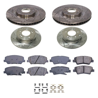Callahan Brake Parts® - Drilled and Slotted Brake Kit