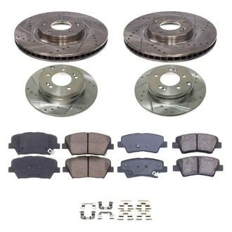 Callahan Brake Parts® - Drilled & Slotted Brake Kit