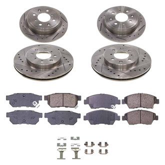 Callahan Brake Parts® - Drilled & Slotted Brake Kit