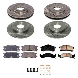 Callahan Brake Parts® - Drilled and Slotted Front and Rear Brake Kit