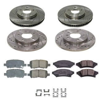 Callahan Brake Parts® - Drilled and Slotted Front and Rear Brake Kit