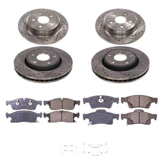 Callahan Brake Parts® - Drilled and Slotted Front and Rear Brake Kit