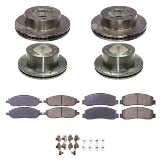 Callahan Brake Parts® - Drilled and Slotted Front and Rear Brake Kit