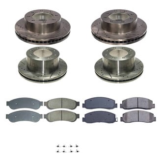 Callahan Brake Parts® - Drilled and Slotted Front and Rear Brake Kit