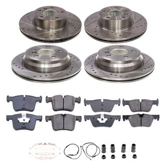 Callahan Brake Parts® - Drilled and Slotted Front and Rear Brake Kit