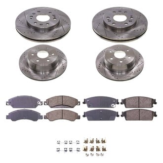 Callahan Brake Parts® - Drilled and Slotted Front and Rear Brake Kit