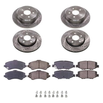Callahan Brake Parts® - Drilled and Slotted Front and Rear Brake Kit