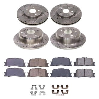 Callahan Brake Parts® - Drilled and Slotted Front and Rear Brake Kit