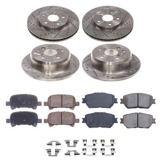 Callahan Brake Parts® - Drilled and Slotted Front and Rear Brake Kit