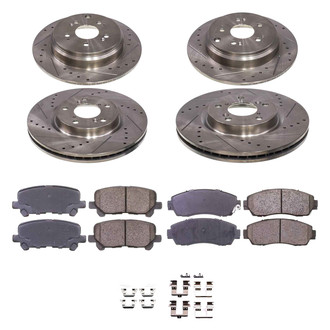 Callahan Brake Parts® - Drilled and Slotted Brake Kit
