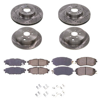 Callahan Brake Parts® - Drilled and Slotted Brake Kit