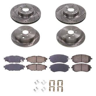 Callahan Brake Parts® - Drilled and Slotted Brake Kit
