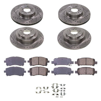 Callahan Brake Parts® - Drilled and Slotted Brake Kit