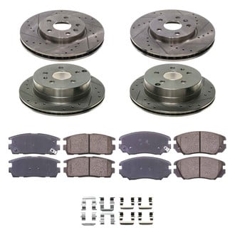 Callahan Brake Parts® - Drilled and Slotted Brake Kit