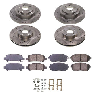 Callahan Brake Parts® - Drilled and Slotted Brake Kit