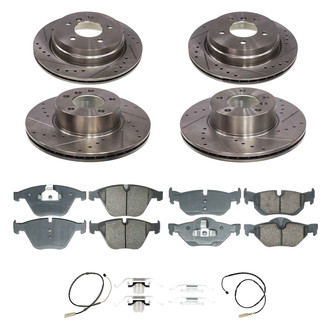 Callahan Brake Parts® - Drilled and Slotted Front and Rear Brake Kit