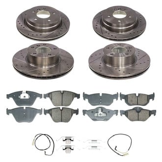 Callahan Brake Parts® - Drilled and Slotted Front and Rear Brake Kit