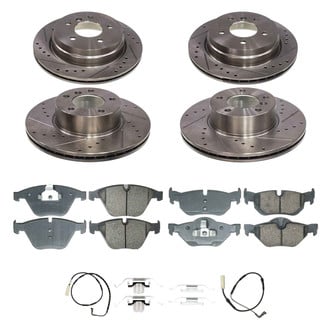 Callahan Brake Parts® - Drilled and Slotted Front and Rear Brake Kit