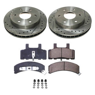 Callahan Brake Parts® - Drilled and Slotted Front Brake Kit