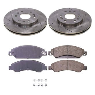 Callahan Brake Parts® - Drilled and Slotted Front Brake Kit